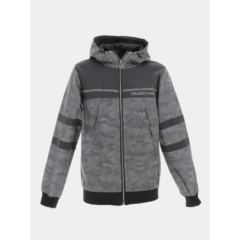 Veste imperméable flurorescent gris homme - Project X Paris