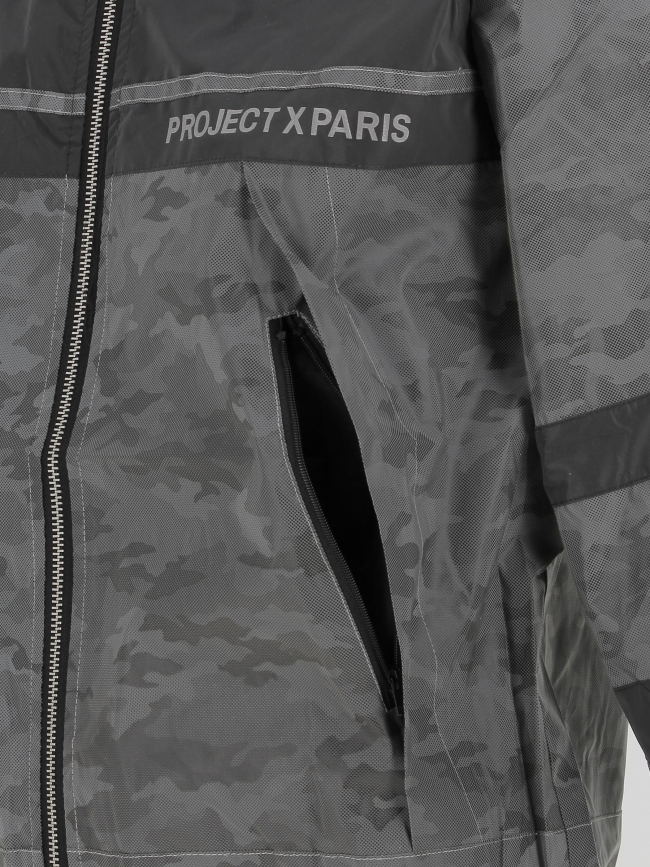 Veste imperméable flurorescent gris homme - Project X Paris