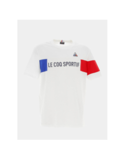 T-shirt tricolore blanc homme - Le Coq Sportif