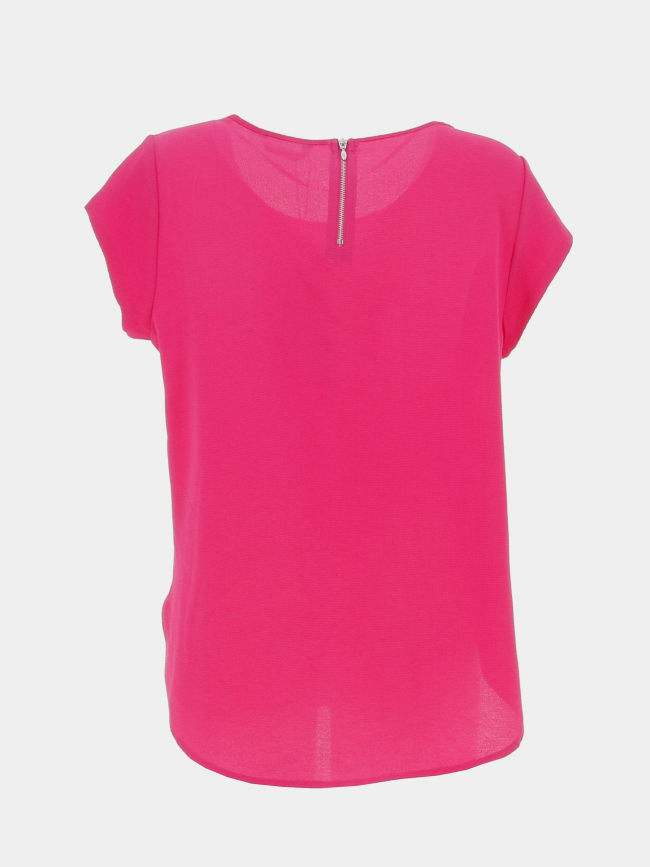 T-shirt vic rose fuchsia femme - Only