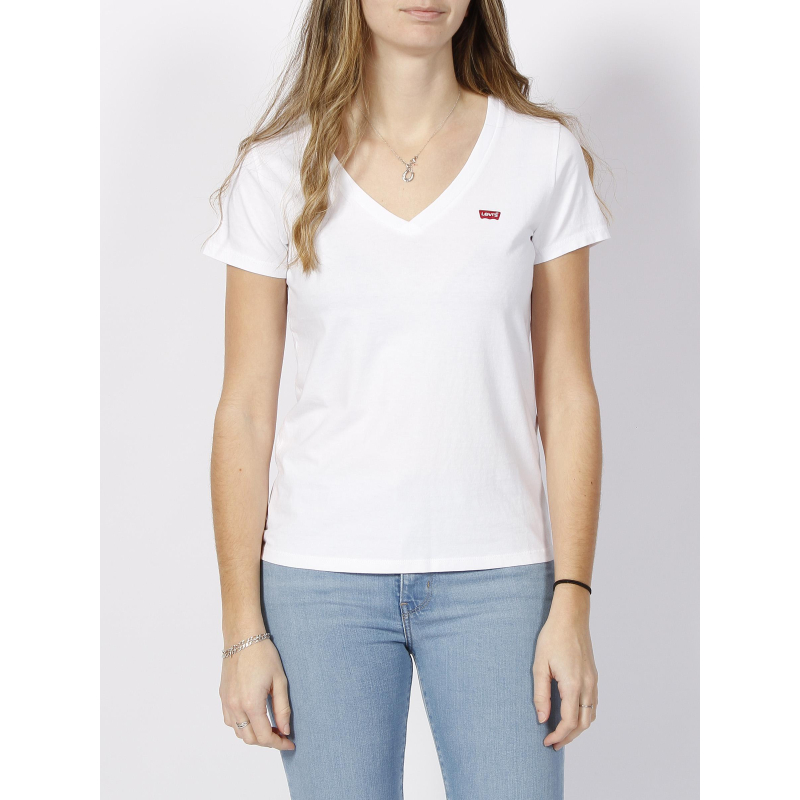 T-shirt perfect col v blanc femme - Levi's