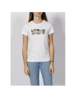 T-shirt the perfect tee fleurs blanc femme - Levi's