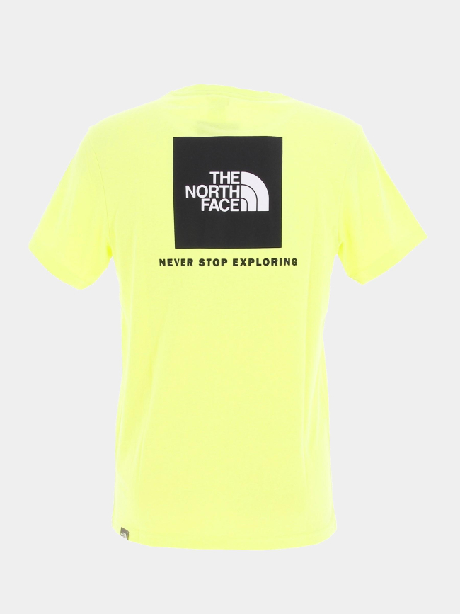 T-shirt redbox jaune fluo homme - The North Face