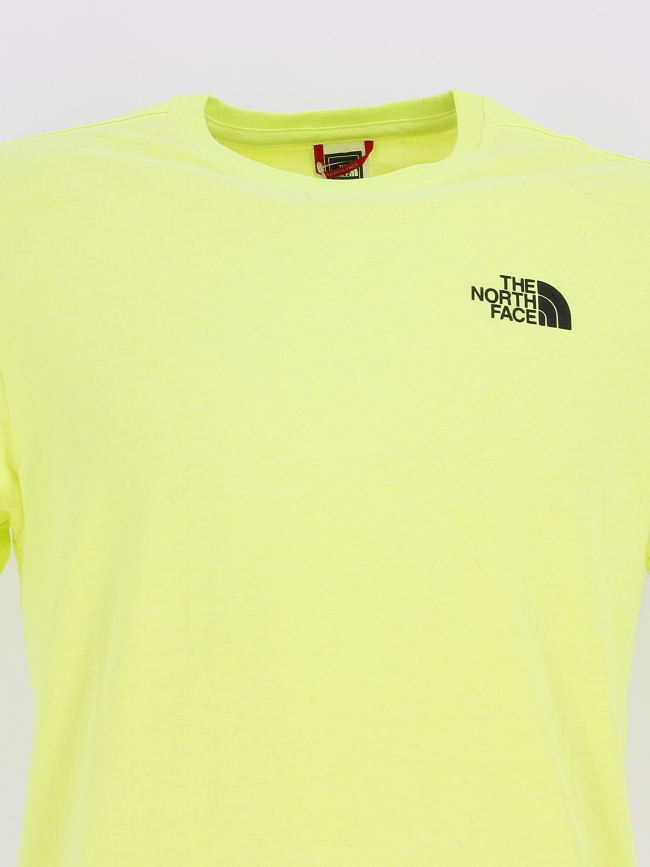 T-shirt redbox jaune fluo homme - The North Face