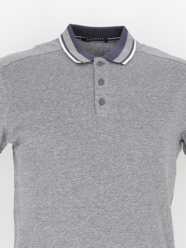 Polo stretch bohm indigo bleu marine homme - Sun Valley