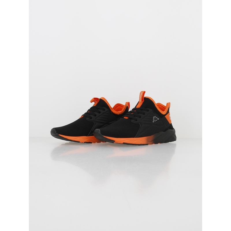 Orange Basket Kappa Noir Baskets élastiques San Puerto Noir Orange