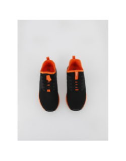 Baskets élastiques san puerto noir orange enfant - Kappa