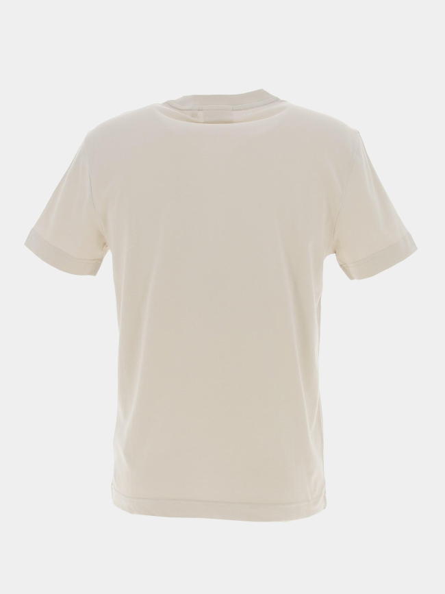 T-shirt matte front logo beige homme - Calvin Klein