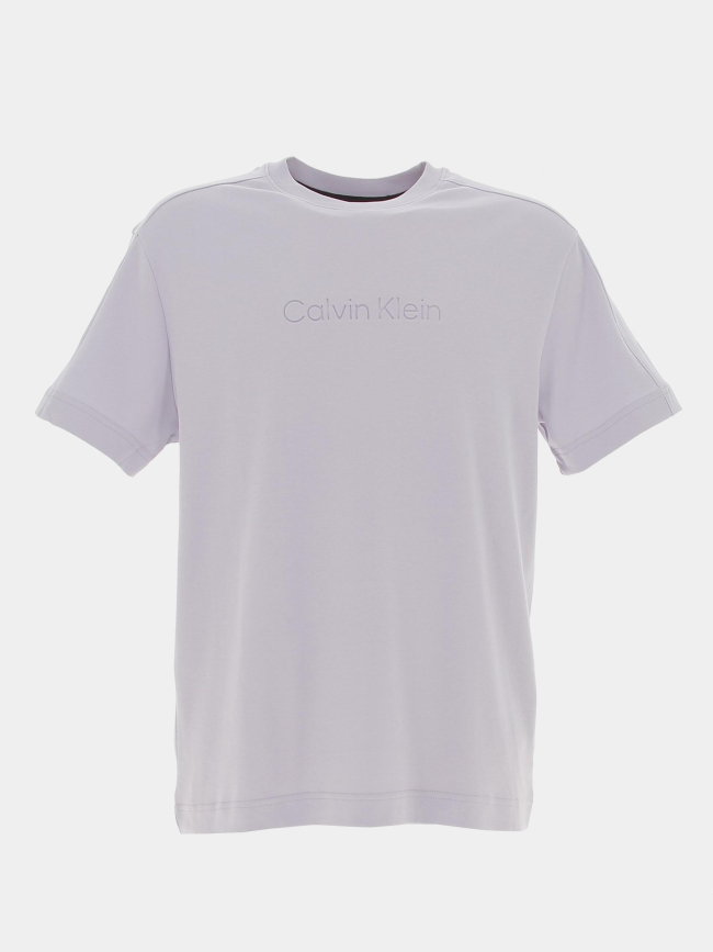 T-shirt comfort debossed violet homme - Calvin Klein