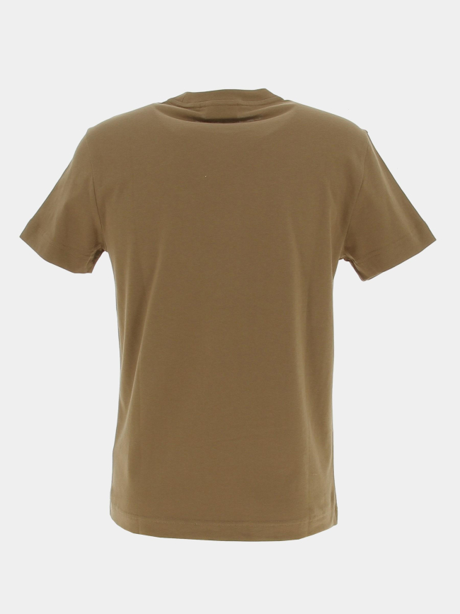 T-shirt matte front logo kaki homme - Calvin Klein