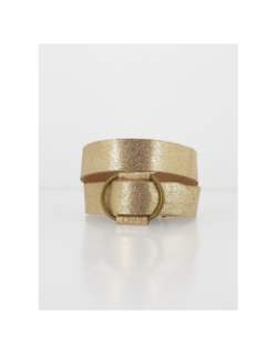 Ceinture en cuir pilja doré femme - Pieces