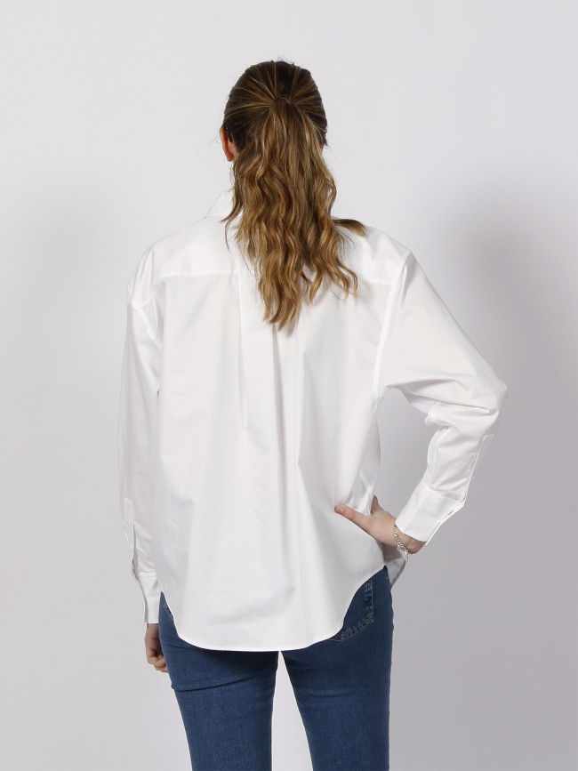 Chemise oversize relaxed blanc femme - Calvin Klein