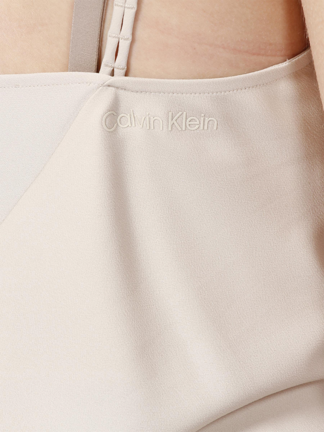 Débardeur recycled cdc cami beige femme - Calvin Klein