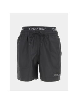 Short de bain medium double noir homme Calvin Klein wimod