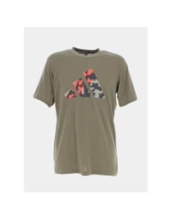 T-shirt logo camouflage kaki homme - Adidas