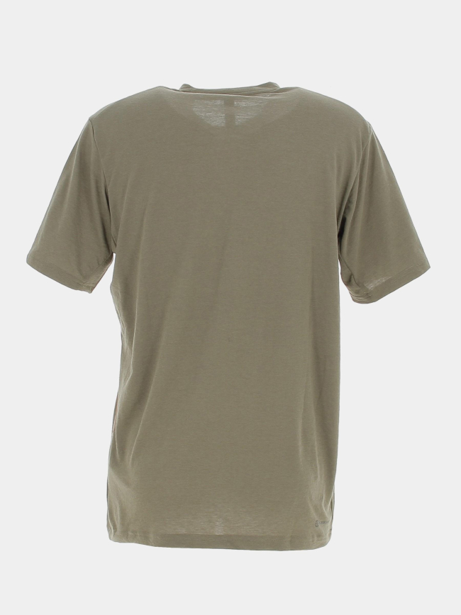 T-shirt logo camouflage kaki homme - Adidas
