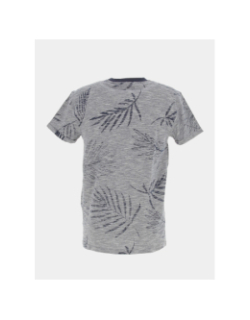 T-shirt niki palmier strié bleu marine homme - Deeluxe