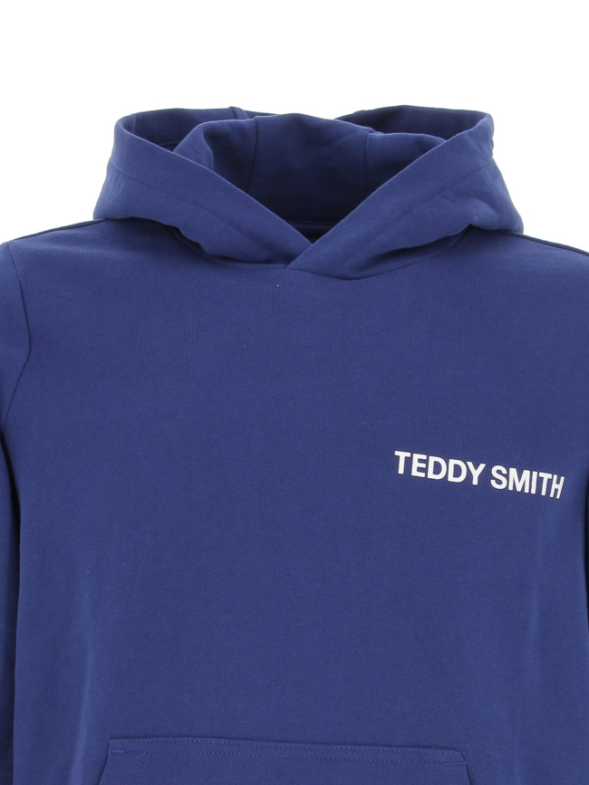 Sweat à capuche required bleu marine enfant - Teddy Smith