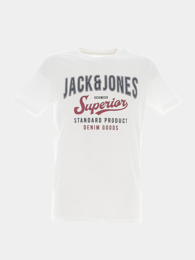 T-shirt logo superior blanc homme - Jack & Jones