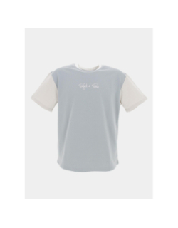 T-shirt bicolore bleu blanc homme - Project X Paris
