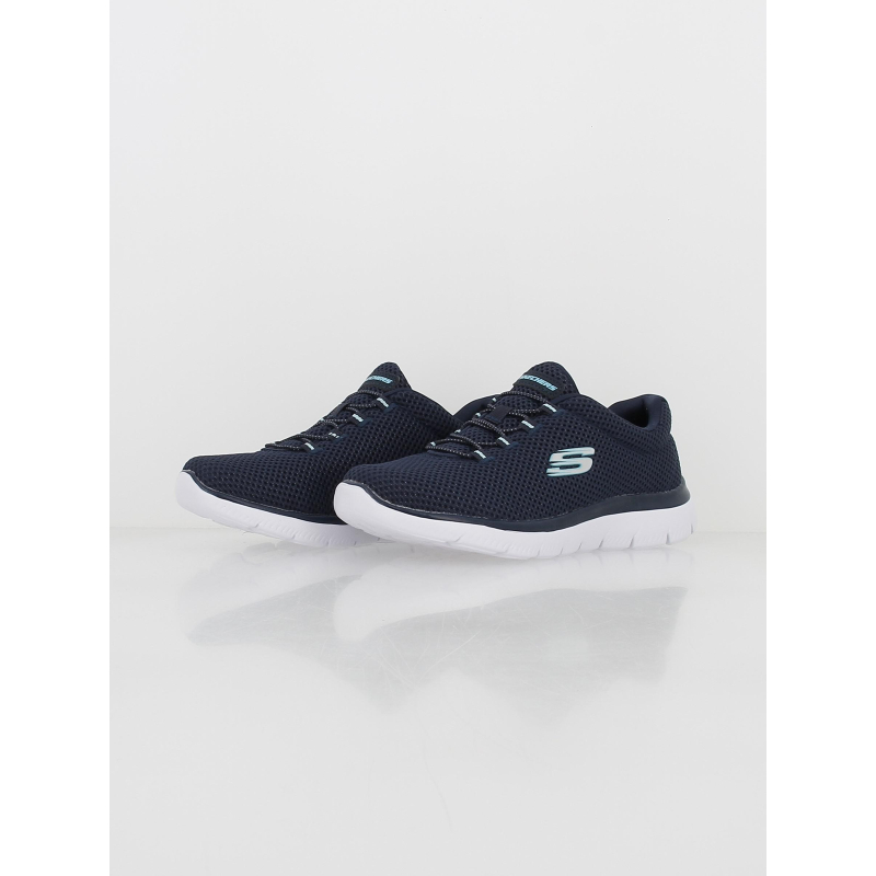 Navy Skechers Bleu Femme Best Skechers Go Walk Femme Bleu Store