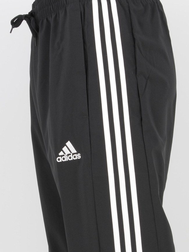 Jogging fin 3 stripes noir homme - Adidas