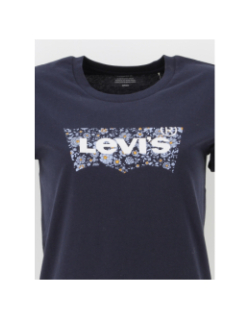 T-shirt the perfect tee fleurs bleu marine femme - Levi's