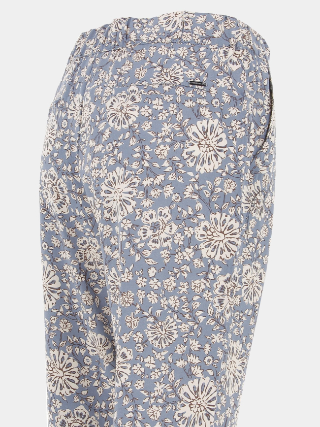 Pantalon fluide à fleurs vallies bleu femme - Sun Valley