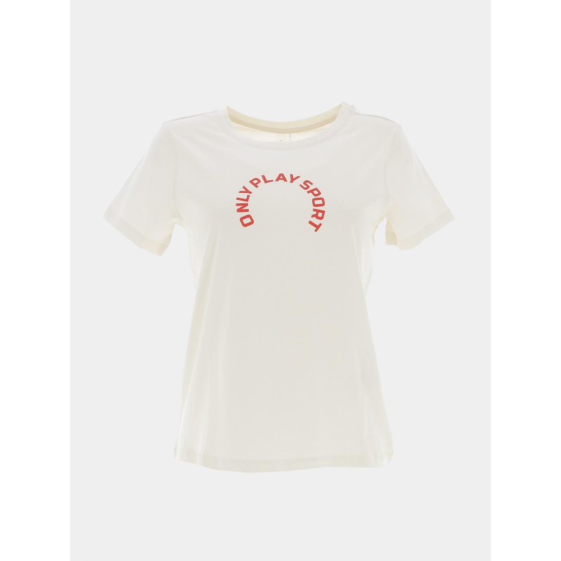 T-shirt reeta écru femme - Only