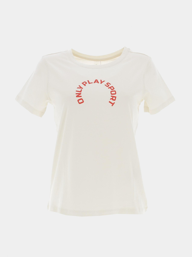 T-shirt reeta écru femme - Only
