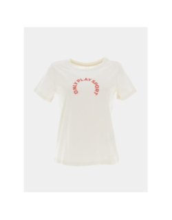 T-shirt reeta écru femme - Only