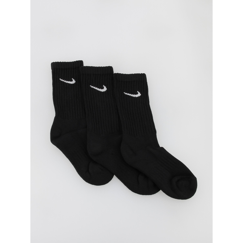 Pack 3 paires de chaussettes crew noir - Nike