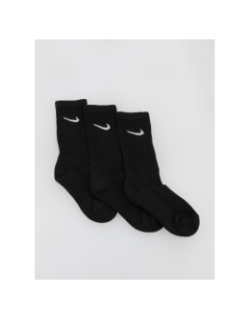 Pack 3 paires de chaussettes crew noir - Nike
