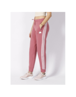 Jogging regular 3 stripes rose femme - Adidas
