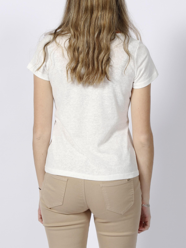 T-shirt mendy blanc femme - Deeluxe