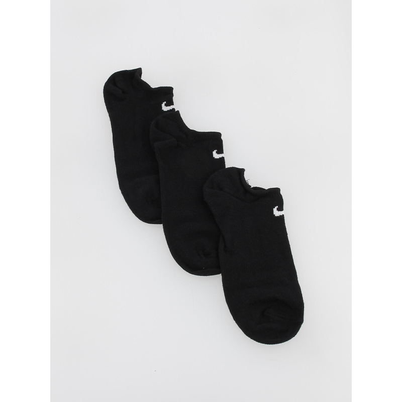 Pack 3 paires de chaussettes invisible noir - Nike