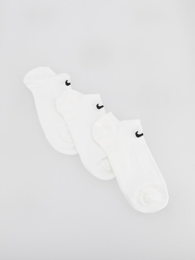Pack 3 paires de chaussettes basses blanc - Nike