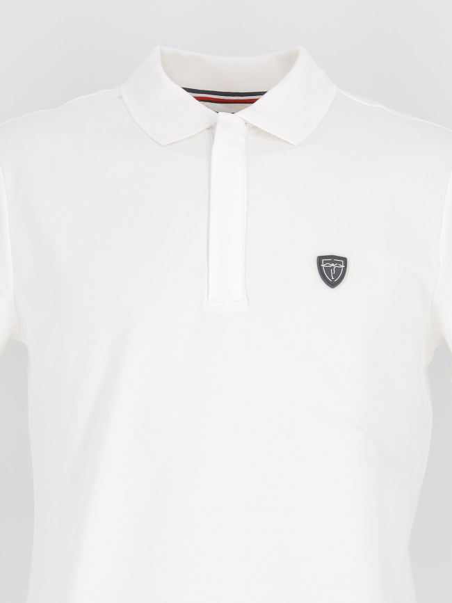 Polo stretch gregory blanc homme - Izac