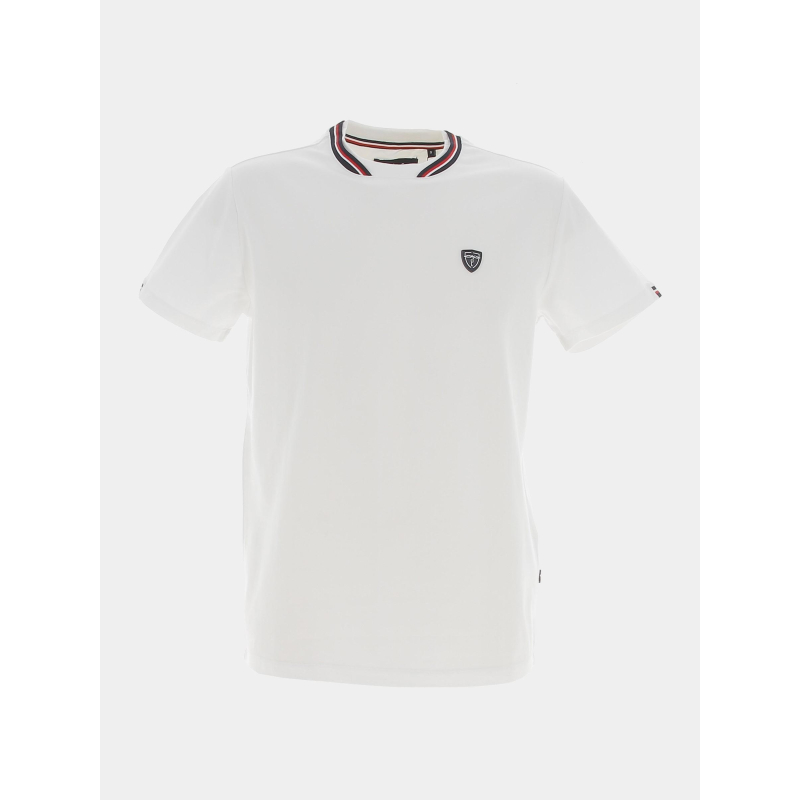 T-shirt stretch glen blanc homme - Izac