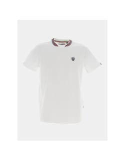 T-shirt stretch glen blanc homme - Izac
