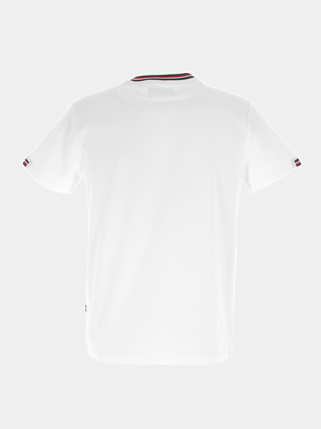 T-shirt stretch glen blanc homme - Izac