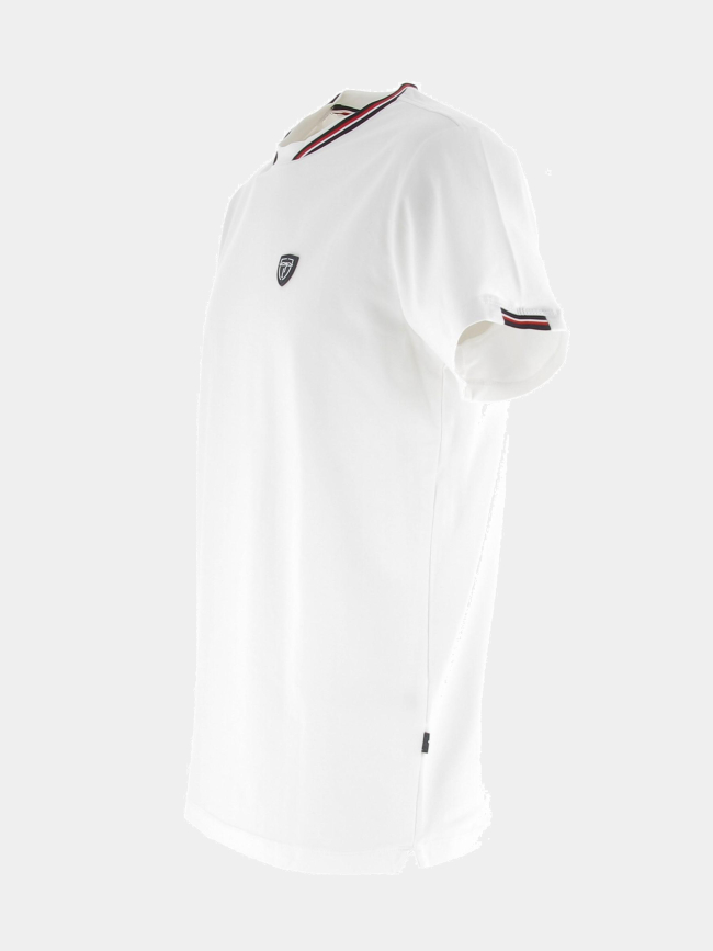 T-shirt stretch glen blanc homme - Izac