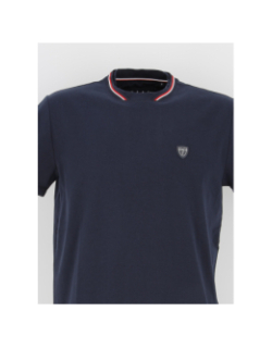 T-shirt stretch glen bleu marine homme - Izac