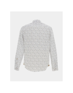 Chemise à fleurs kelyan blanc homme - Izac