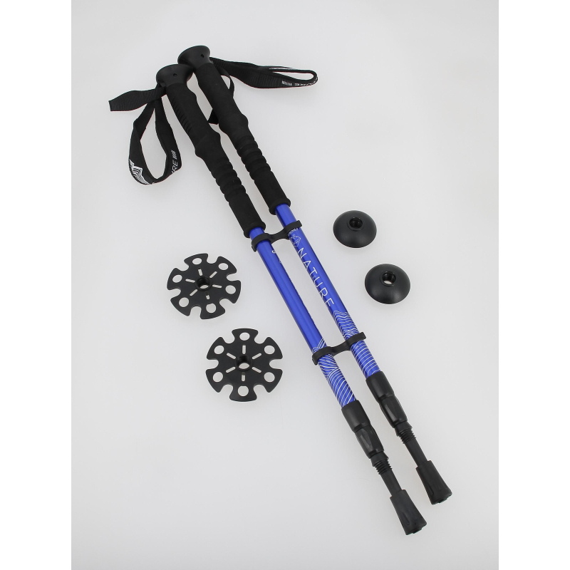 Bâtons de randonnée nature hike bleu marine - Guidetti