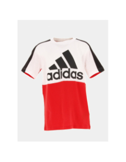 T-shirt sport logo rouge enfant - Adidas