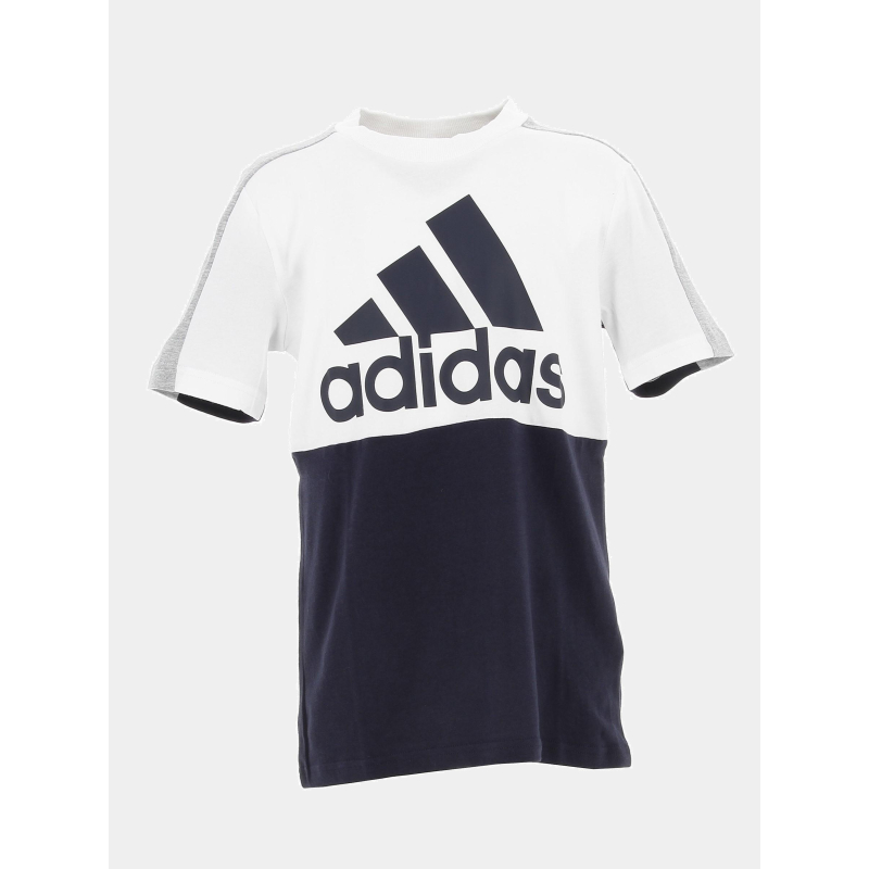 T-shirt sport logo bleu garçon - Adidas