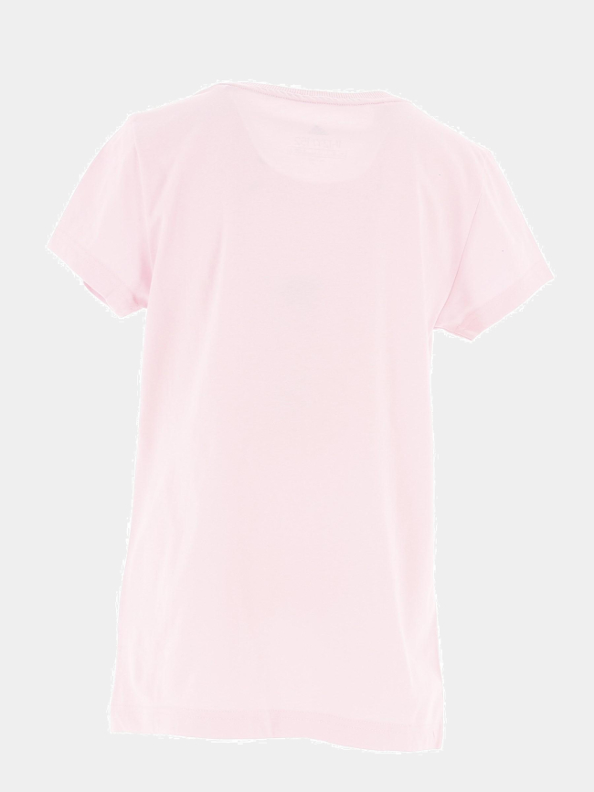 T-shirt manches courtes rose fille - Adidas
