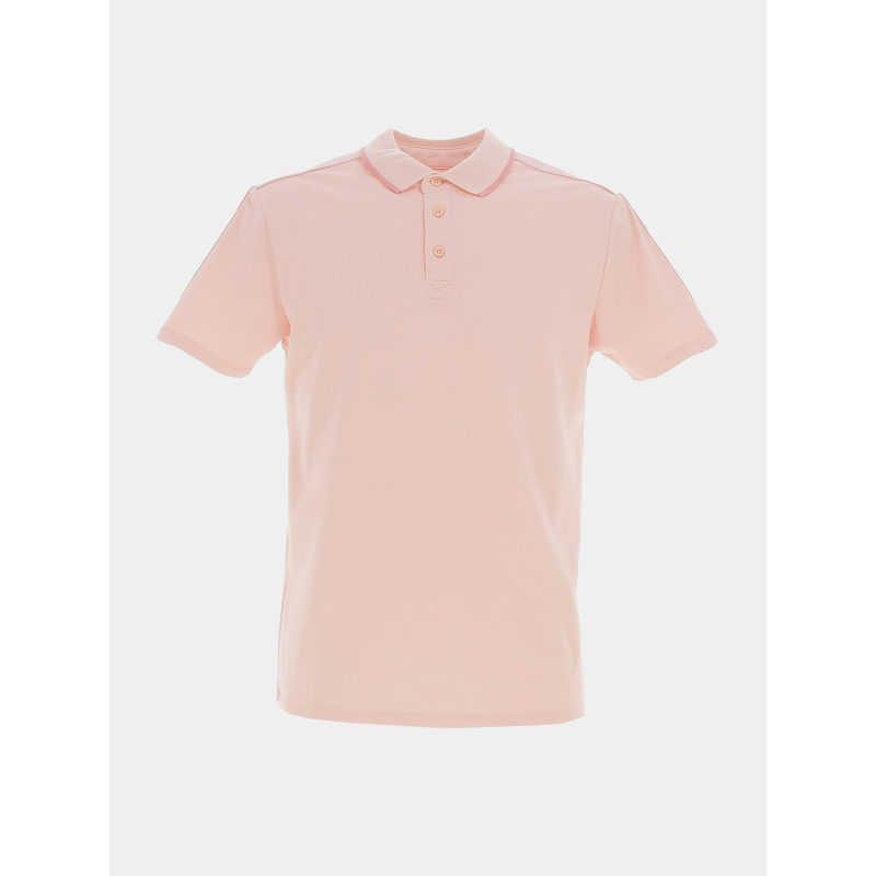 Polo paul pique rose homme - Guess