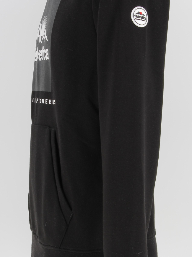 Sweat à capuche manolo noir homme - Helvetica